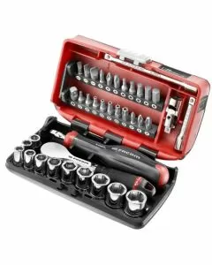 Coffret cliquet HP + douilles 1/4'' 6 pans - boîte NANO FACOM | R.181NANOPB