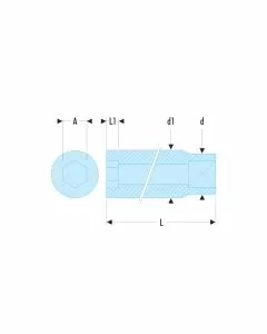 DOUILLE 1/4 LONGUE 12P 5,5MM |R.5.5EL