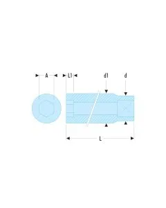 DOUILLE 1/4 LONGUE 12P 5,5MM |R.5.5EL