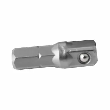 ADAPTATEUR MALE 1/4" HEXAGONAL-1/4" CARRE L.25mm CLAS | OS 3255