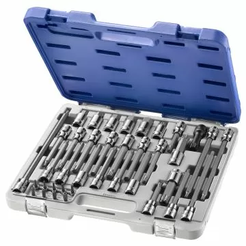 COFFRET DE DOUILLES 6 PANS TORX ET XZN | E200513