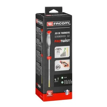 JEU DE 7 TOURNEVIS PROTWIST Tamper Torx | ATXR.J7PB